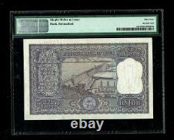 Republic India 100 Rupees 1957-62 P44 PMG-64 NET