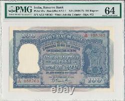 Reserve Bank India 100 Rupees ND(1949-57) S/No x8876x PMG 64
