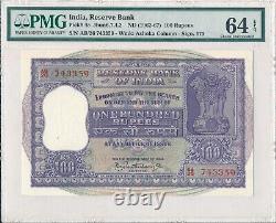 Reserve Bank India 100 Rupees ND(1962-67) PMG 64EPQ