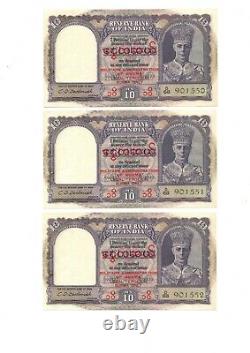 Reserve Bank Of India Nd1945 Kgvi Burma Military Admin P28 Scarce