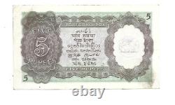 Reserve bank of India 5 ruppps, king George VI
