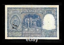 Rs 100/- 1950S Issue RAMARAU Elephant Issue H Prefix CALCUTTA Mint! Only ENGLISH