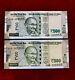 Rs 500/- 5GB 555555 India Banknote SUPER Solid TWIN Pair GEM UNC RARE