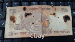 Special India 10 Rupee Bank Note Rs 10- circulated old Indian Currency xx428