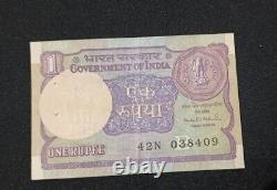 Special India 1 Rupees Bank Note Circulated Old Collectible Auspicious FREESHIP