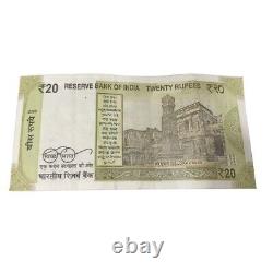 Special India 20 Rupees Bank Note Rs20- circulated New Indian Currency x786