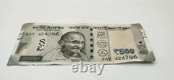 Special India 500 Rupee Bank Note Rs 500- Uncirculated New Indian Currency x786