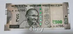 Special India 500 Rupee Bank Note Rs 500- circulated New Indian Currency 91x786
