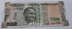 Special India 500 Rupees Bank Note Rs 500- Uncirculated New Indian Currency x786