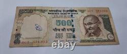 Special India 500 Rupees Bank Note Rs 500- circulated old Indian Currency x303