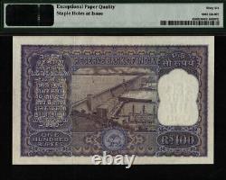 Tt Pk 45 1962-67 India 100 Rupees Pmg 66 Epq Gem Uncirculated None Finer