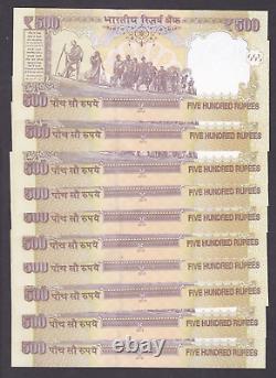 UNC 10 Notes 2013 India 500 Rupees P-106 2HH-62091120 B4
