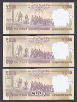 UNC 10 Notes 2013 India 500 Rupees P-106 2HH-62091120 B4